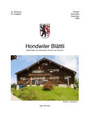 Hondwiler BlÃ¤ttli - Hundwil