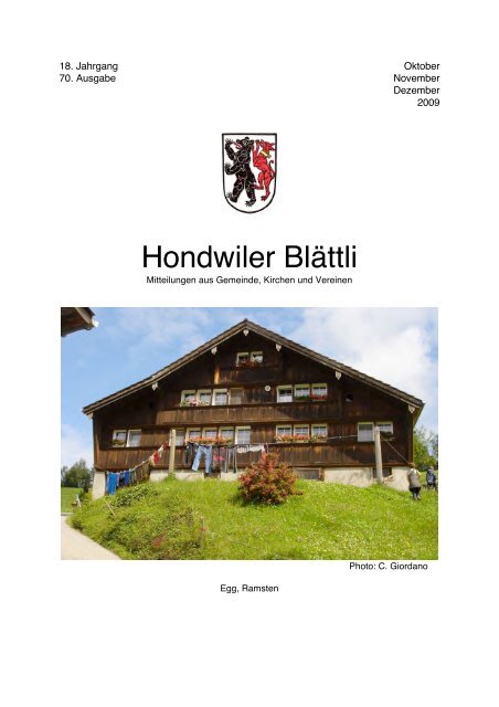 Hondwiler BlÃ¤ttli - Hundwil