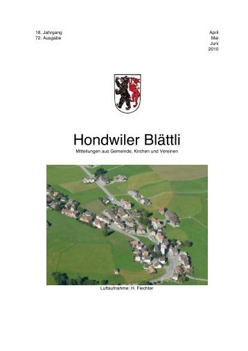 Hondwiler BlÃ¤ttli - Hundwil