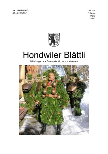 Hondwiler BlÃ¤ttli - Hundwil