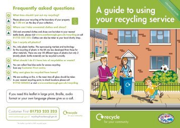 A guide to using your recycling service - Scarborough Borough ...