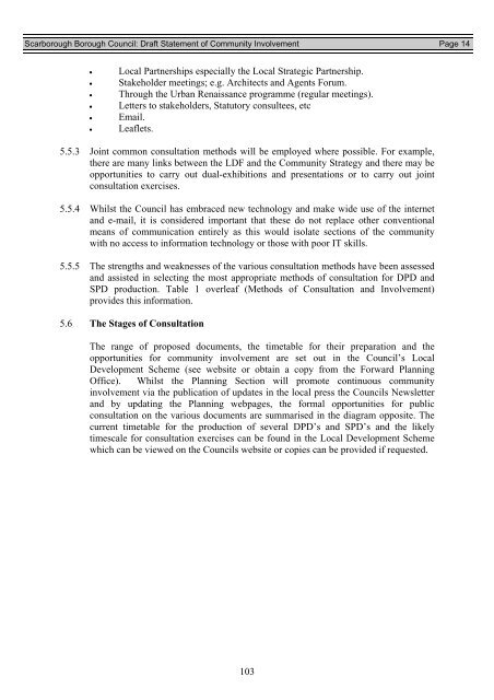 SCI Regulation 28 Statement of Consultation - Scarborough ...