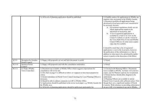 SCI Regulation 28 Statement of Consultation - Scarborough ...