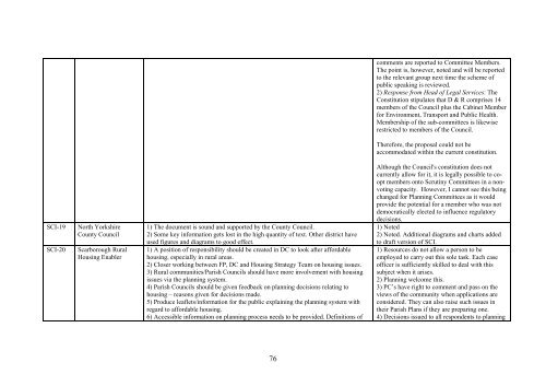 SCI Regulation 28 Statement of Consultation - Scarborough ...