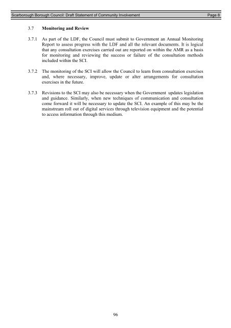 SCI Regulation 28 Statement of Consultation - Scarborough ...