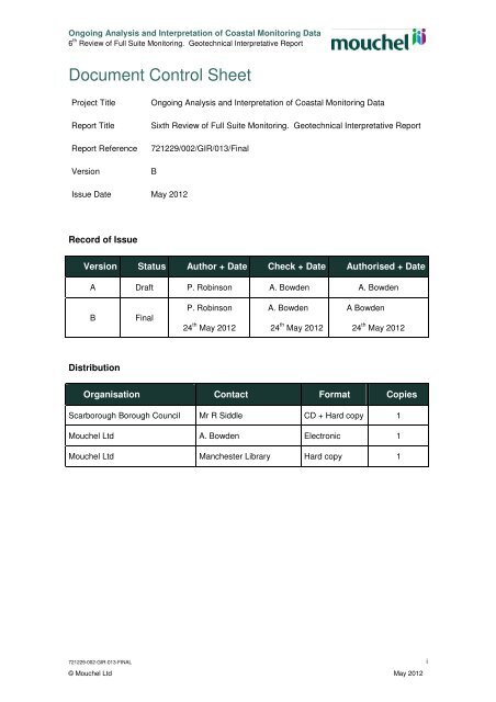 Latest monitoring report - Scarborough Borough Council