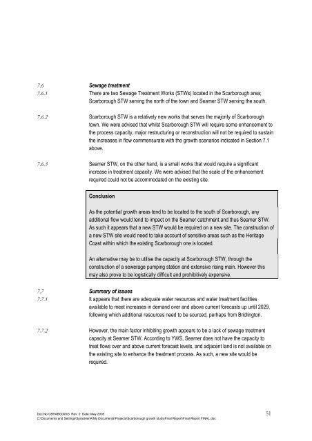 Growth of Scarborough Study - Scarborough Borough Council