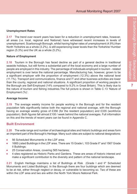 Annual Monitoring Report 2007(6.6MB) - Scarborough Borough ...