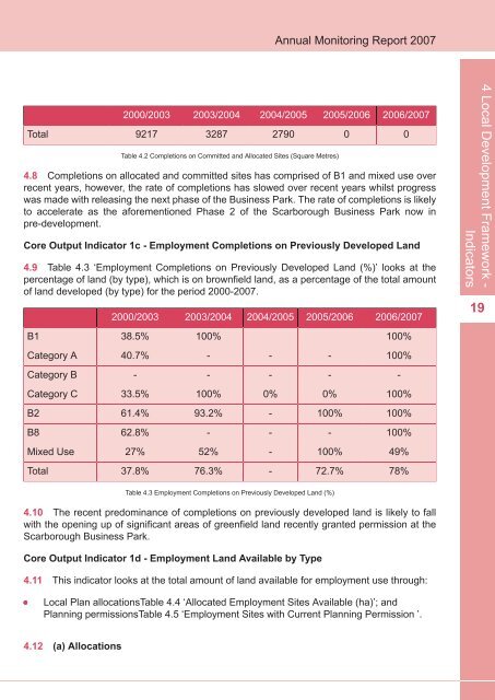 Annual Monitoring Report 2007(6.6MB) - Scarborough Borough ...