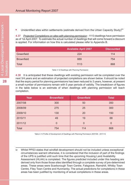 Annual Monitoring Report 2007(6.6MB) - Scarborough Borough ...