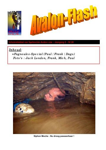 Avalon-Flash nr 20 (11/2007) - Special Fagnoules - Speleoclub ...