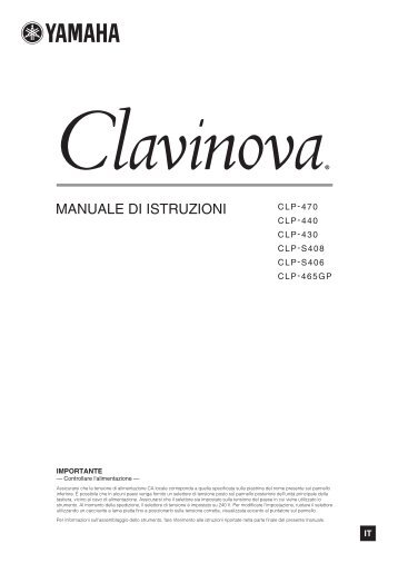 Yamaha CLP - Scavino
