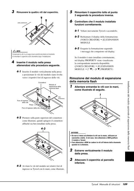 Manuale Tyros 4 Italiano - Yamaha