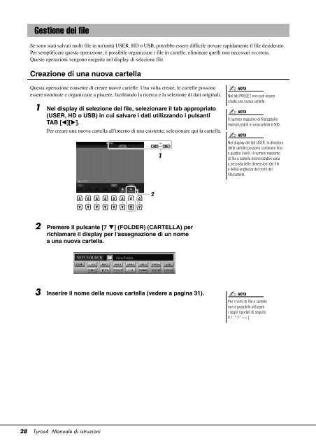 Manuale Tyros 4 Italiano - Yamaha