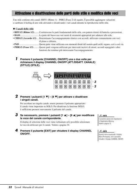 Manuale Tyros 4 Italiano - Yamaha