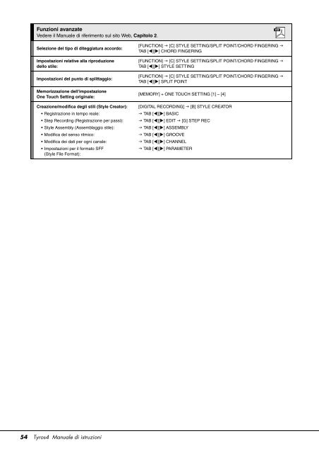 Manuale Tyros 4 Italiano - Yamaha