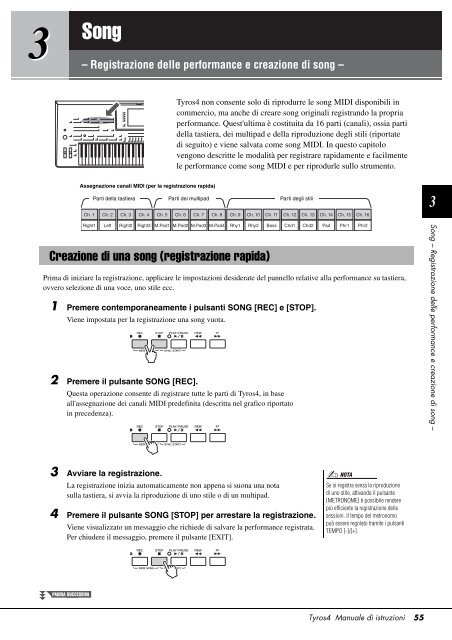 Manuale Tyros 4 Italiano - Yamaha