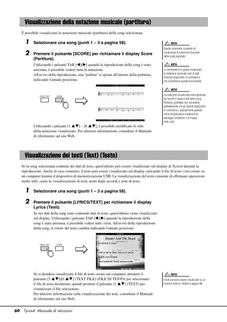 Manuale Tyros 4 Italiano - Yamaha