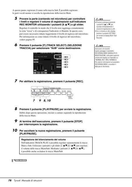 Manuale Tyros 4 Italiano - Yamaha