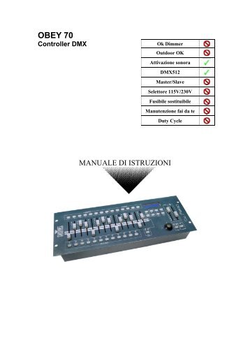 OBEY 70 Controller DMX - Scavino