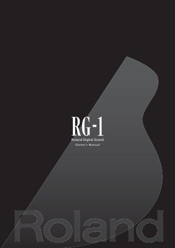 Owners Manual (RG-1_OM.pdf) - Roland