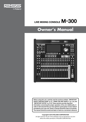 Owner's Manual - Scavino