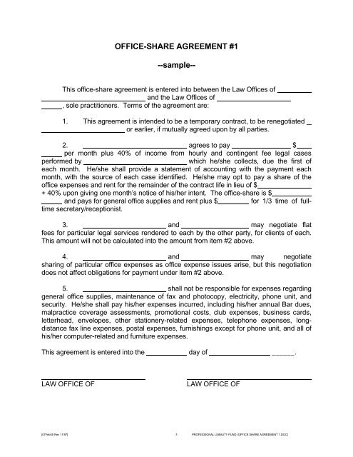 Office space sharing agreement template plumbopqe Office space sharing agreement template plumbopqe