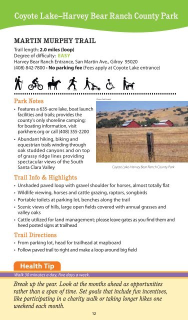 Healthy Trails Guidebook - County of Santa Clara