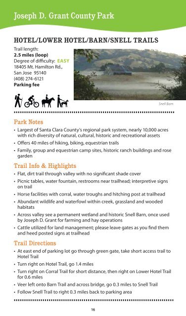 Healthy Trails Guidebook - County of Santa Clara