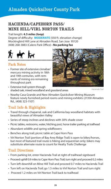 Healthy Trails Guidebook - County of Santa Clara