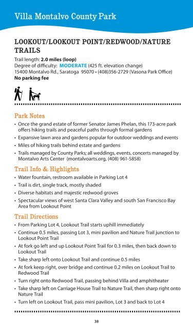 Healthy Trails Guidebook - County of Santa Clara