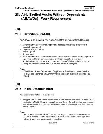 able-bodied adults without dependents able-bodied adults without dependents