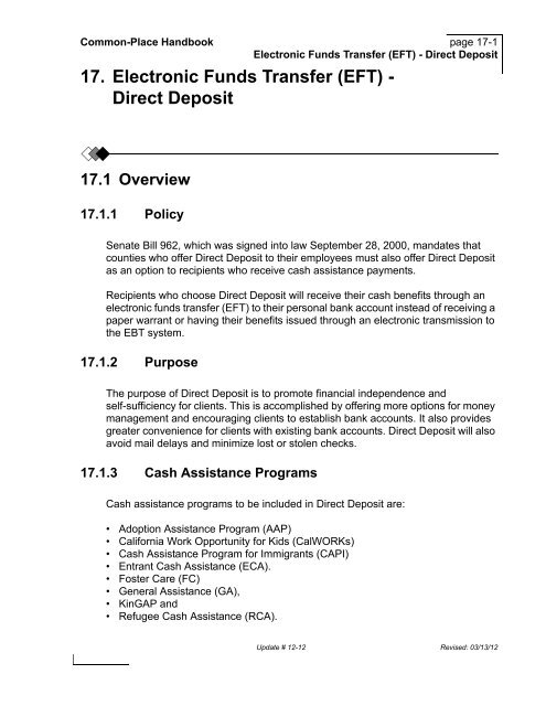 Calworks Cash Aid Chart