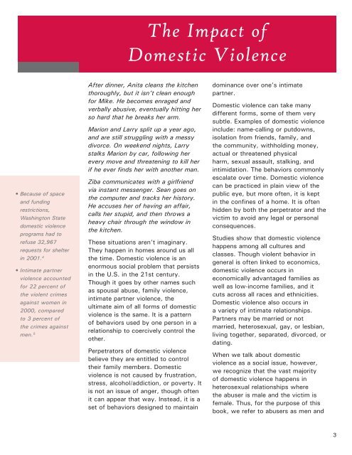 Through Their Eyes: Domestic Violence and It's Impact on Children