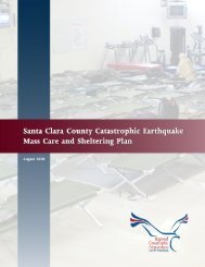 Santa Clara County Catastrophic Earthquake Mass Care & Shelter ...