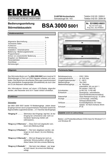 BSA 3000 S001 - Elreha
