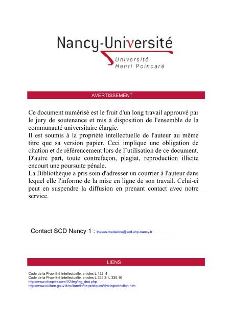 Ce document numérisé est le fruit d'un long travail approuvé par le ...