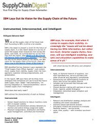 IBM Lays Out its Vision for the Supply Chain of the Future