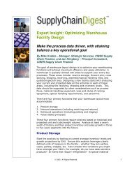 Optimizing Warehouse Facility Design - Supply Chain Digest