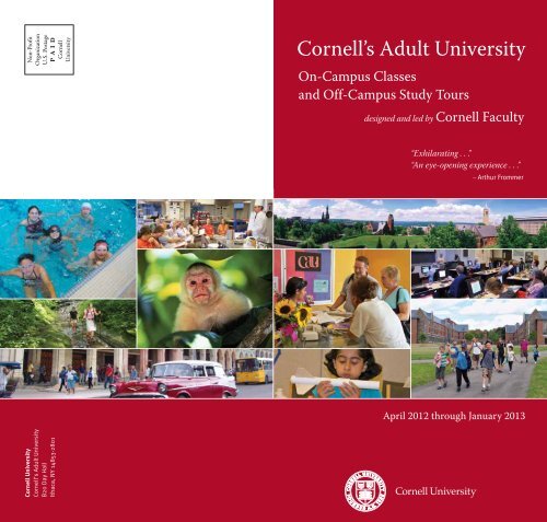 Cornell's Adult University - School of Continuing Education and ...