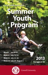 Download the commuter youth brochure. - Cornell University