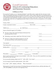 I-20 Request Form - School of Continuing Education and Summer ...