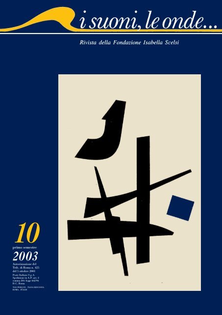 Rivista Scelsi 10 completa - Fondazione Isabella Scelsi