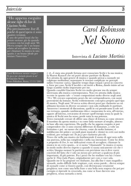 rivista completa - Fondazione Isabella Scelsi