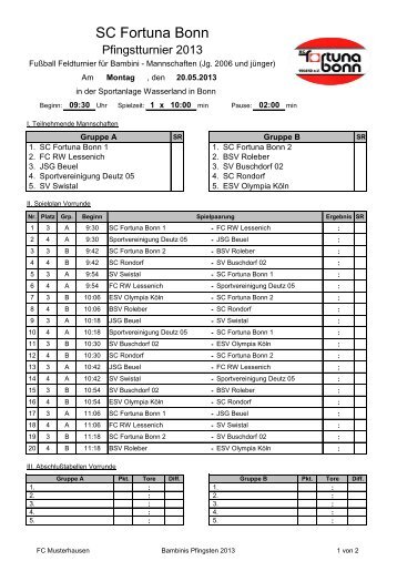 Bambinis Pfingsten 2013.pdf - SC Fortuna Bonn