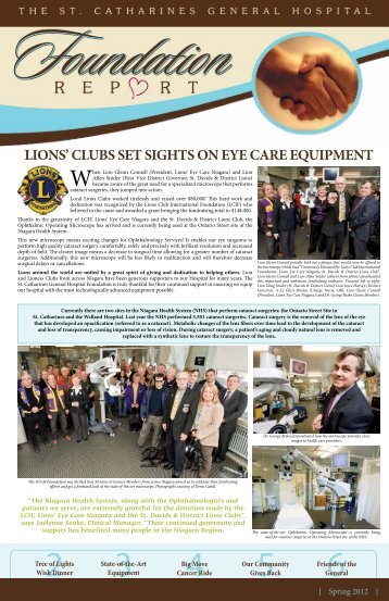 lions' clubs set sights on eye care equipment - St. Catharines ...