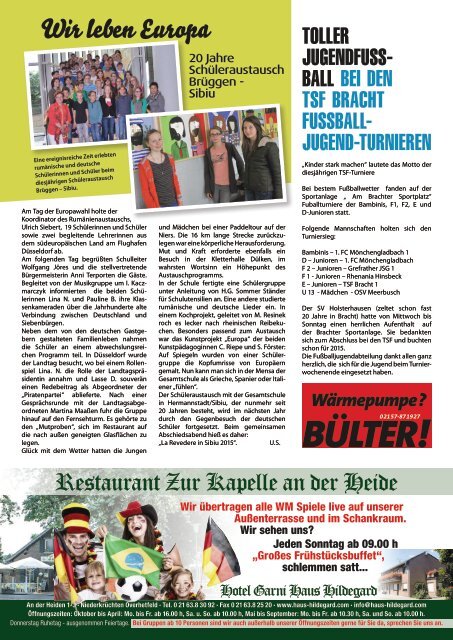 Stadtjournal Brüggen Juni 2014