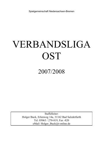 Verbandsliga Heft 2007