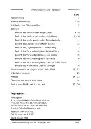 Unterlagen zur JHV 2005 - Schachjugend NRW
