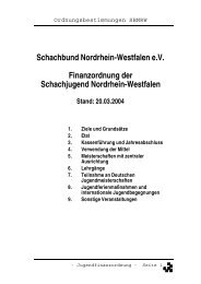 Jugendfinanzordnung - Schachjugend NRW